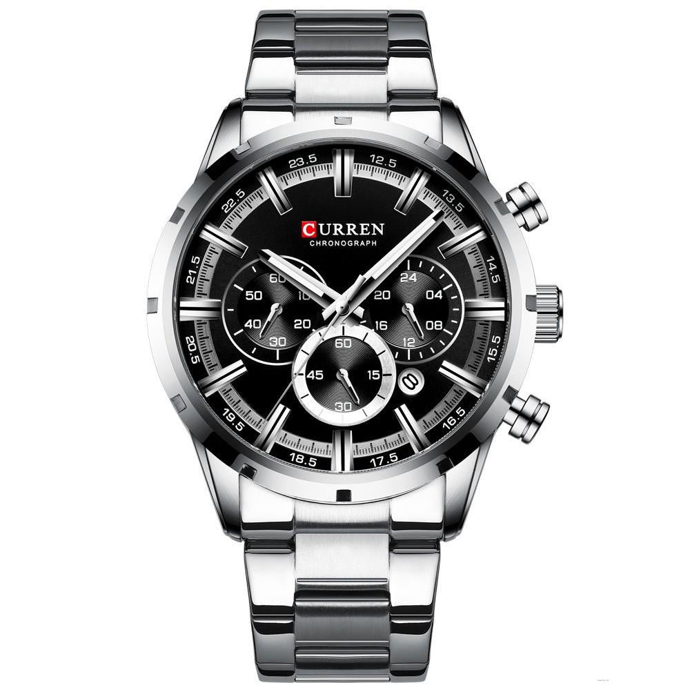 Reloj Curren 8355 Cronógr en acero inoxi